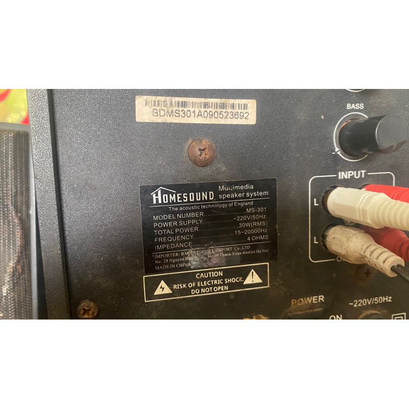 LOA HOMESOUND MS 301 2.1 cs 30w - hàng cũ thanh lý dùng tốt