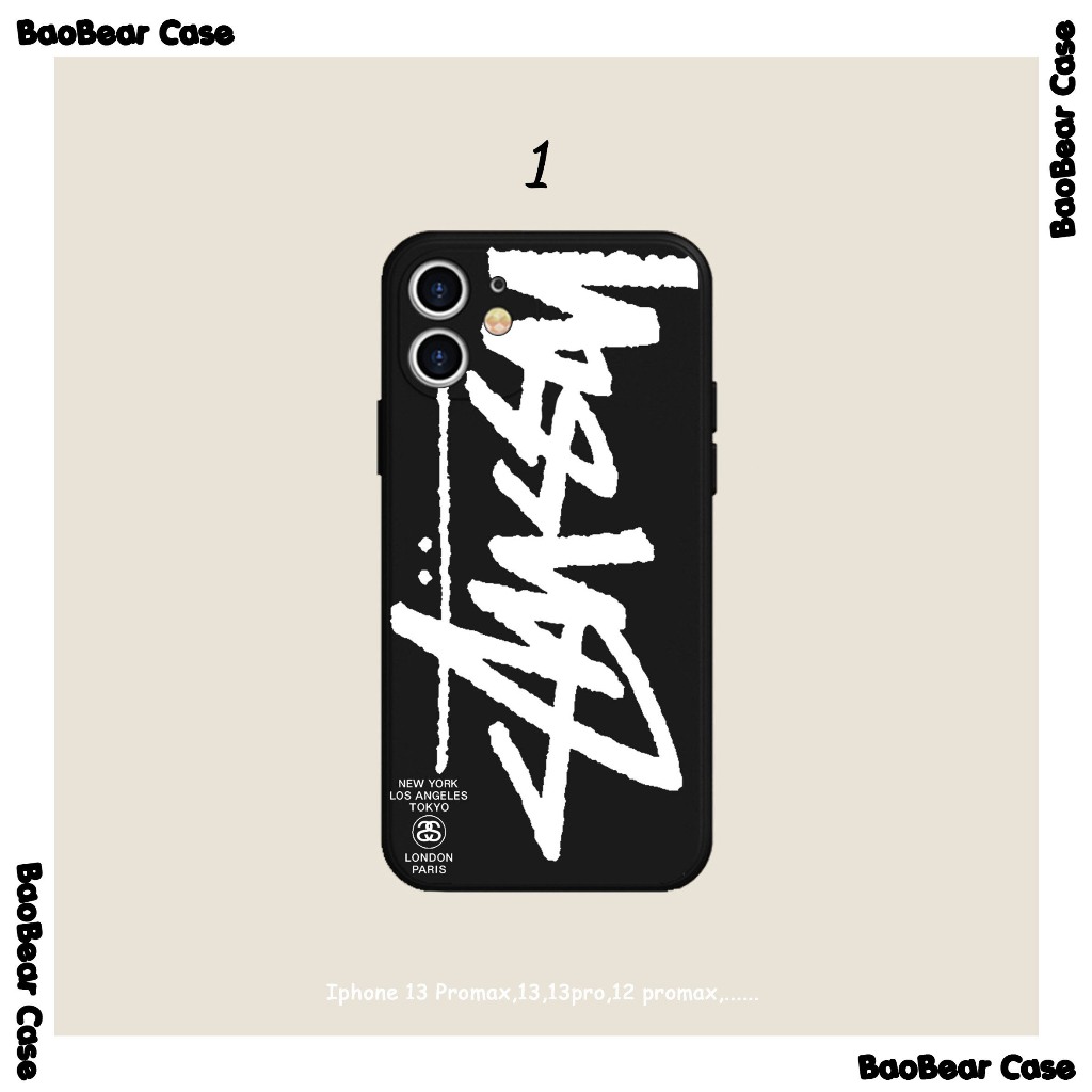 Ốp lưng Stussy iphone 15prm,15pro,15,14prm,14plus,14pro,14,13prm,13pro,13,12prm,12pro,12,11prm,...