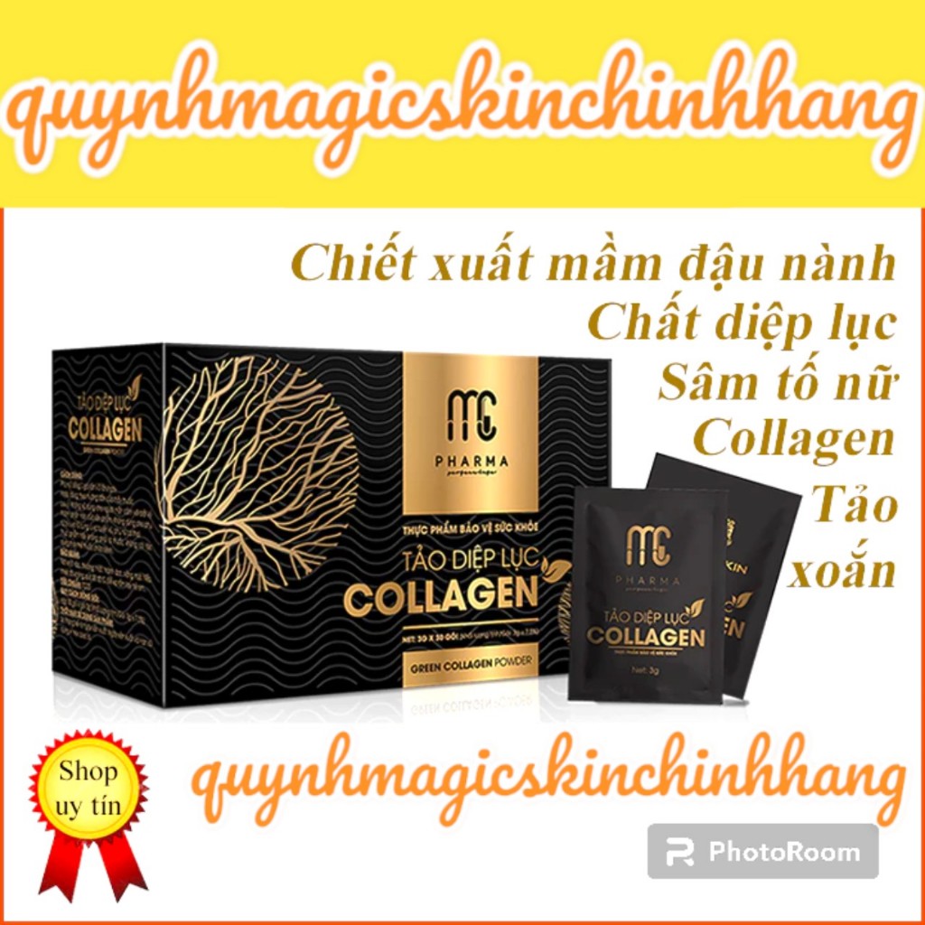 TẢO DIỆP LỤC COLLAGEN MC Pharma MAGIC SKIN - Thức uống ĐẸP DA, NGỪA MỤN (  chính hãng)