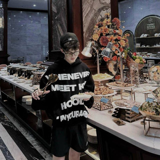 Áo hoodie nam whenever in chữ nổi cực nét - áo hoodie nam nữ whenever cao cấp