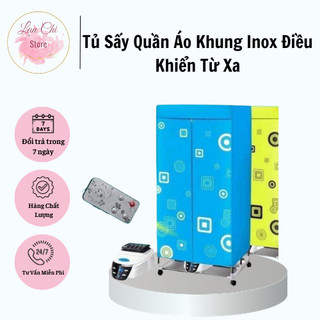 Tủ Sấy Quần Áo Khung Inox Điều Khiển Từ Xa công suất 1300W