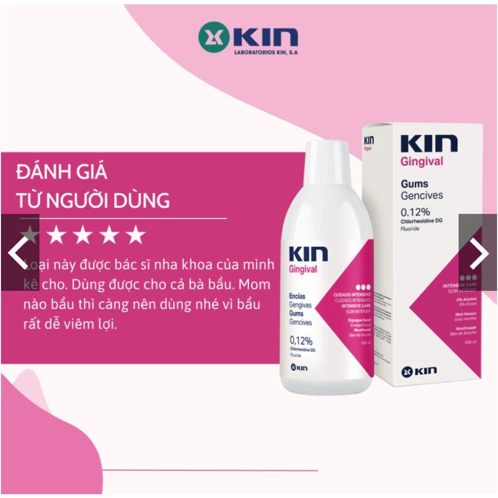 NƯỚC SÚC MIỆNG NGỪA VIÊM NƯỚU, NHA CHU, HÔI MIỆNG - Kin Ginggival 250ml