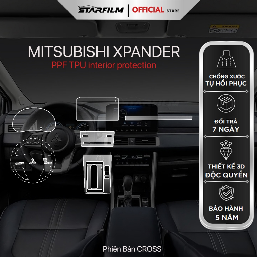 Mitsubishi Xpander 2022 PPF TPU chống xước tự hồi phục STARFILM