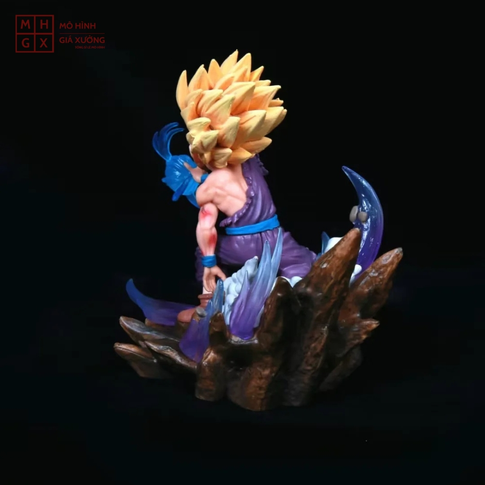 Mô hình DragonBall Gohan chibi chiến đấu - Cao 12cm - nặng 290gram - Dragon Ball - Có Hộp màu