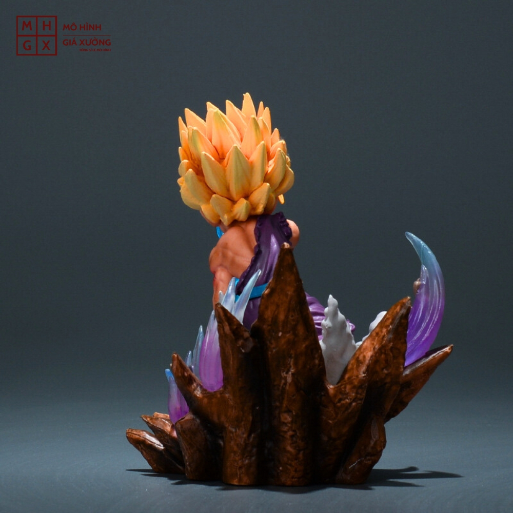 Mô hình DragonBall Gohan chibi chiến đấu - Cao 12cm - nặng 290gram - Dragon Ball - Có Hộp màu