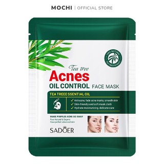 Mặt Nạ Tràm Trà Lành Mụn Mờ Thâm Acnes Tea Tree Hỗ Trợ Kiềm Dầu Cấp Ẩm Dưỡng Trắng Da Mask Giấy Đắp Mặt MOCHI SHOP