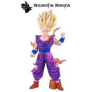 Mô hình dragonball gohan supper saiyan - cao 31cm - nặng 800gram - dragon ball - bọc túi opp + có hộp màu