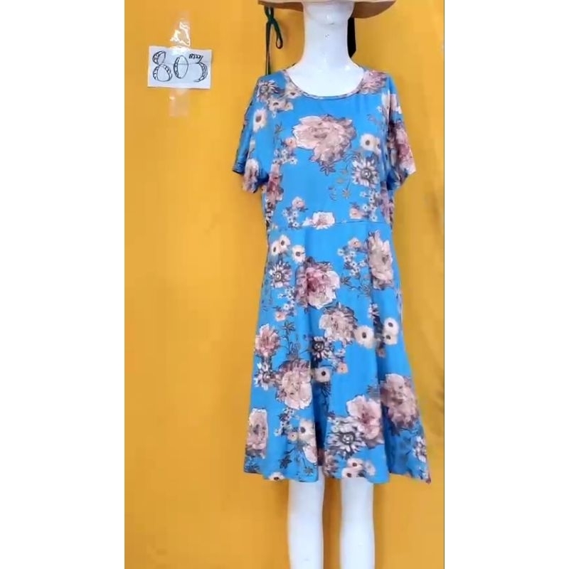đầm thun hoa size L. S803