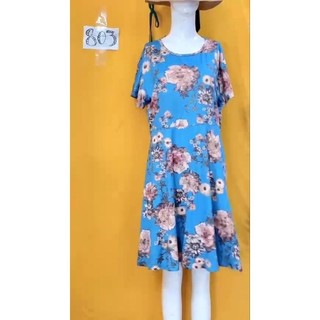 đầm thun hoa size L. S803
