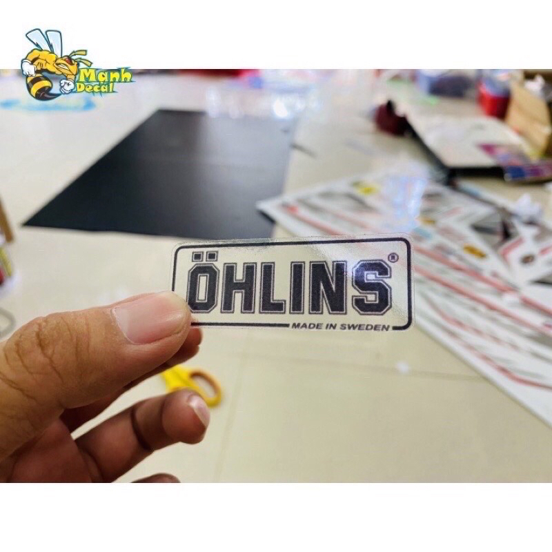 Tem trong suốt Ohlins và nitron dán phuộc