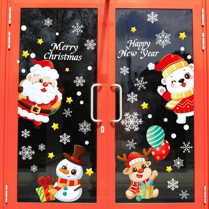 DECAL NOEL DÁN CỬA, TRANG TRÍ NOEL