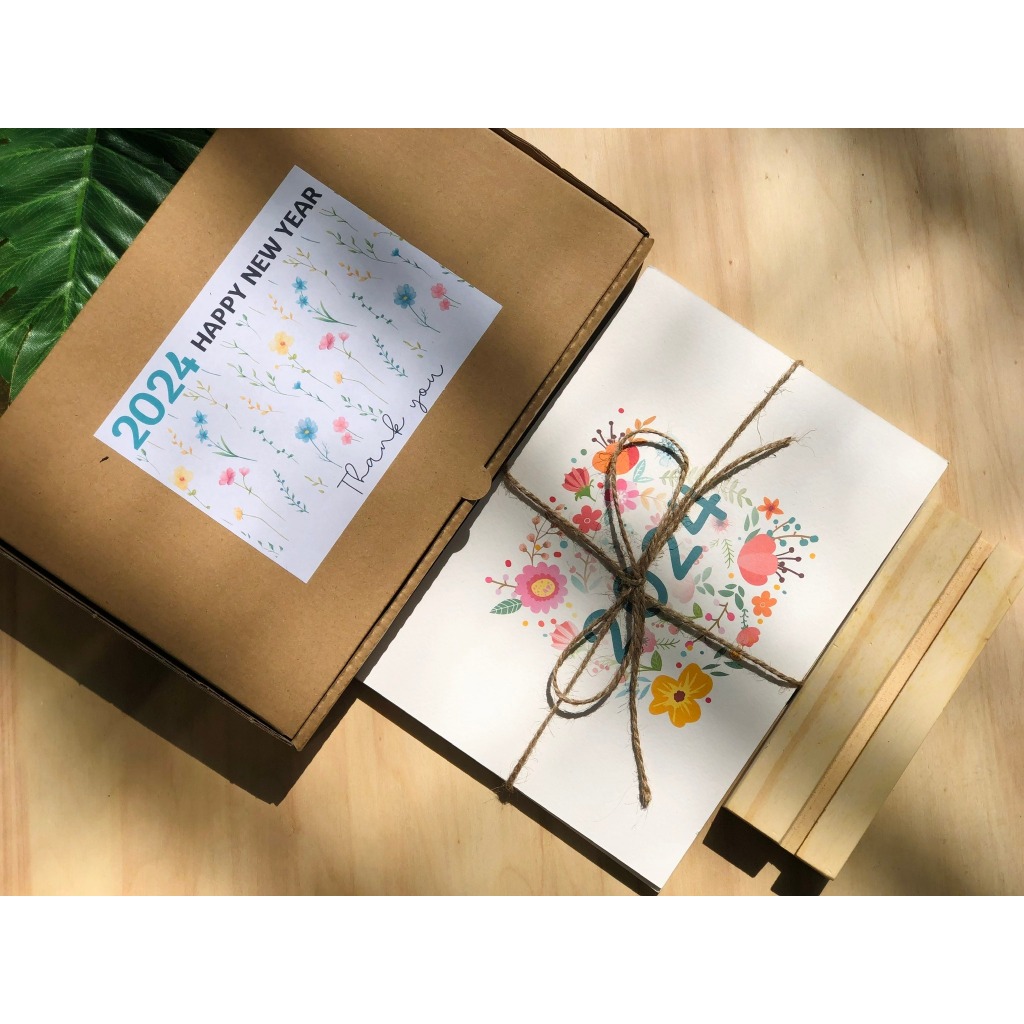 Lịch để bàn đế gỗ 2024 - shop Gỗ Xinh