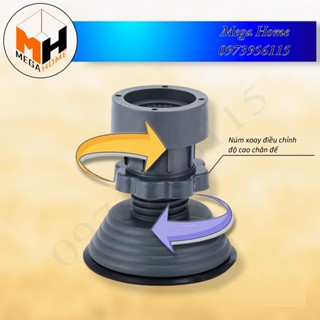 Bộ 4 chân chống rung cho máy giặt, tủ lạnh - tăng giảm chiều, đế cao su chống rung, chống trượt