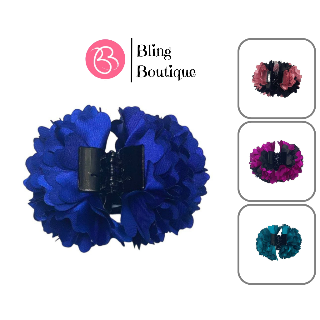 Kẹp tóc càng cua quý bà đính hoa- Phụ kiện trung niên-Bling Boutique