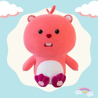 Gấu bông hải ly loopy pororo friend hồng đáng yêu mềm mịn vải co giãn 4 chiều siêu xinh
