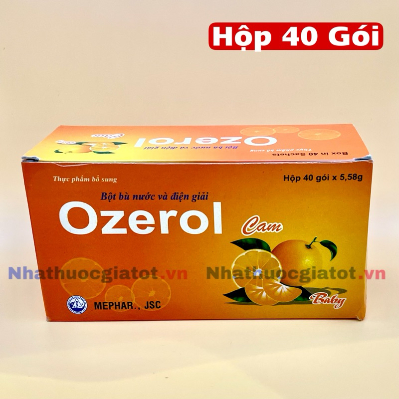 NGUYÊN HỘP ORESOL HƯƠNG CAM 40 GÓI - Bổ Sung Nước Và Chất Điện Giải