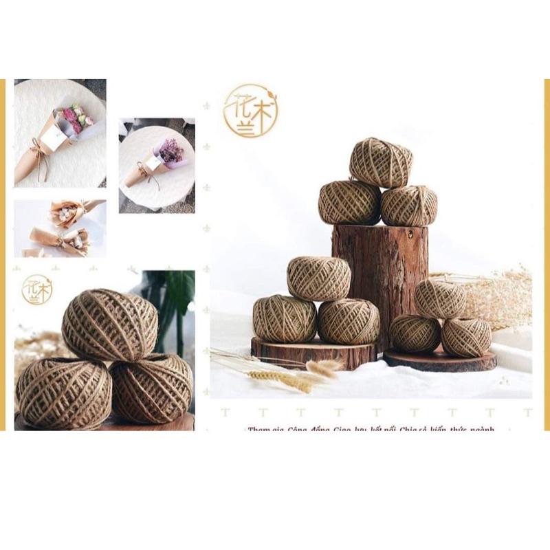 Cuộn 50 mét dây thừng trang trí -loại 2mm