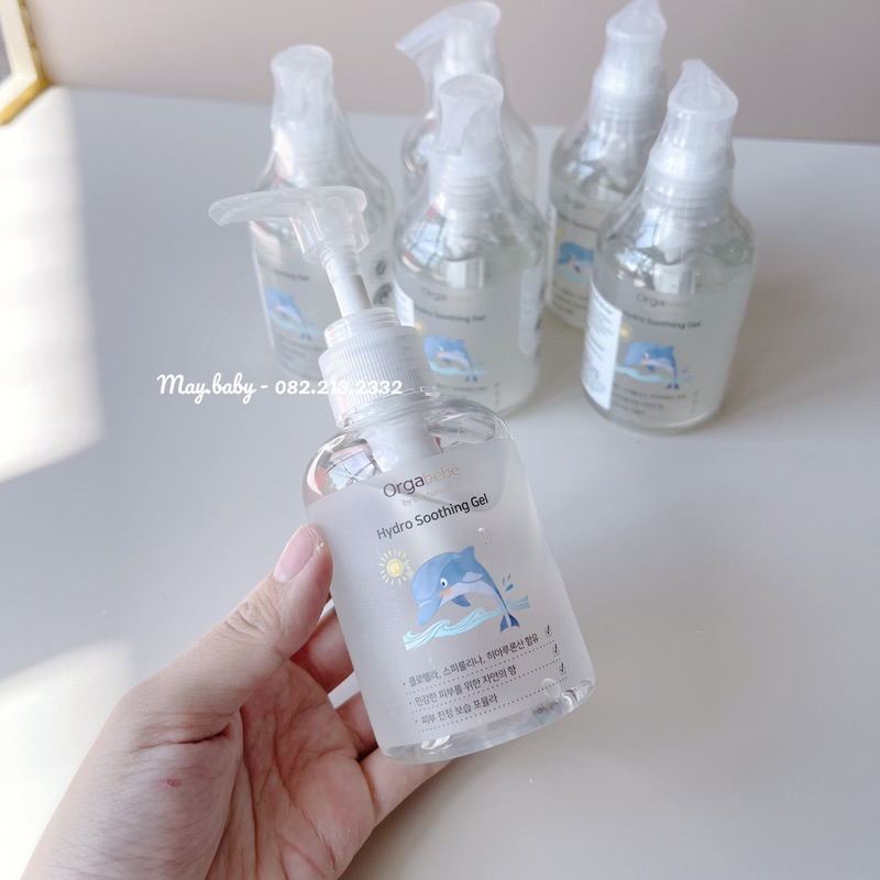 Gel dưỡng ẩm làm dịu và cấp nước hữu cơ Orgabebe Soothing Gel cho bé từ sơ sinh 150ml