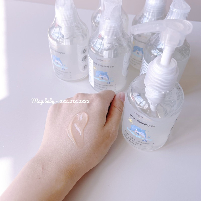 Gel dưỡng ẩm làm dịu và cấp nước hữu cơ Orgabebe Soothing Gel cho bé từ sơ sinh 150ml