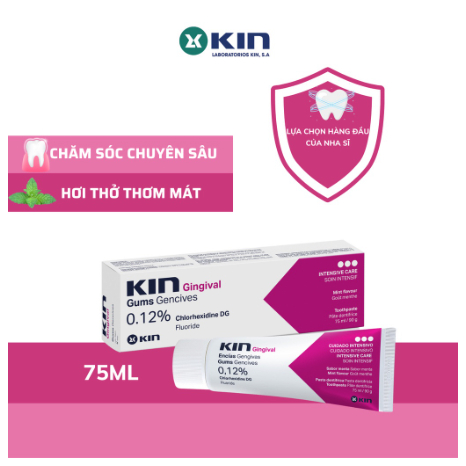 KEM ĐÁNH RĂNG KIN GINGIVAL NGĂN NGỪA VIÊM NƯỚU 75ML