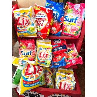Bột giặt omo, aba, surf, lix, net gói 400g & 800g đủ loại