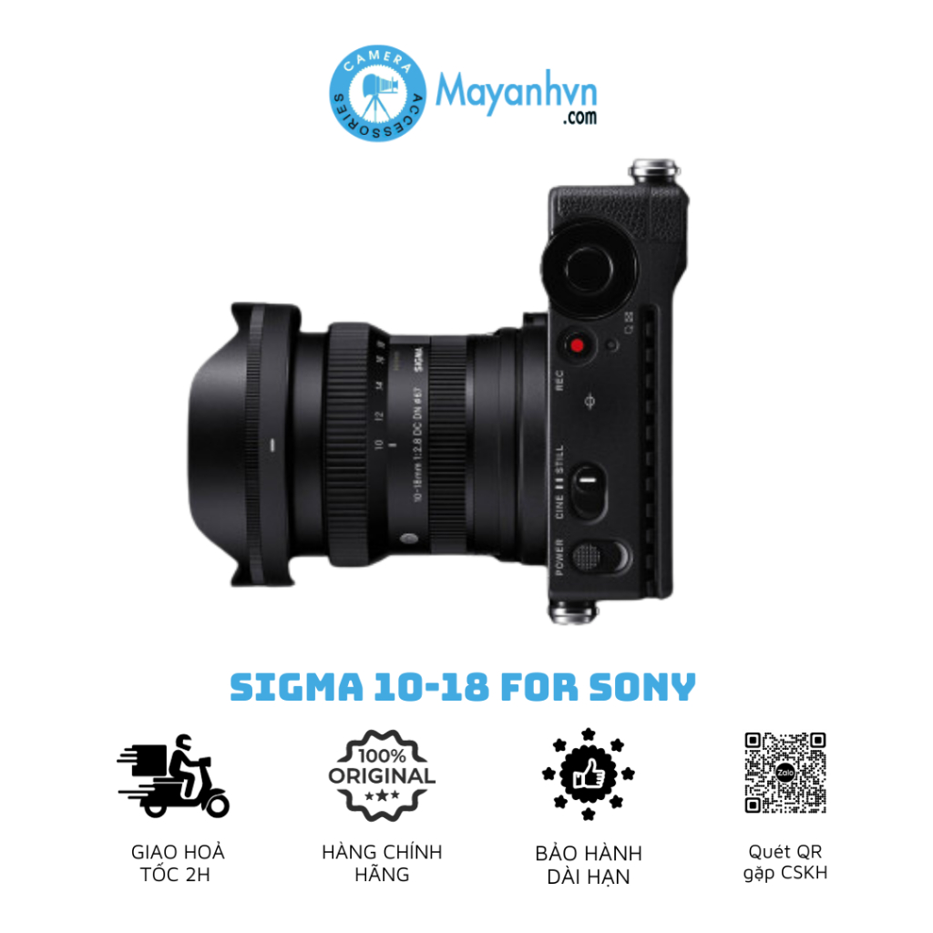 Ống Kính Sigma 10-18mm F2.8 DC DN  For Sony E