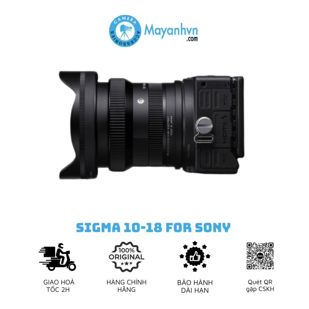 Ống Kính Sigma 10-18mm F2.8 DC DN  For Sony E