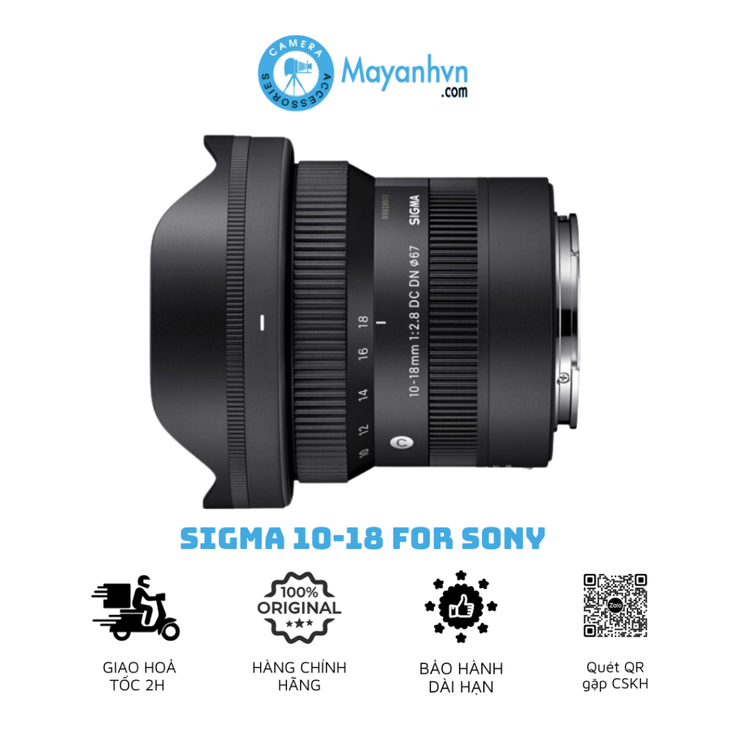Ống Kính Sigma 10-18mm F2.8 DC DN  For Sony E