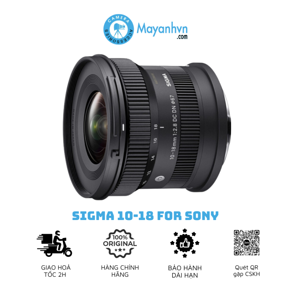 Ống Kính Sigma 10-18mm F2.8 DC DN  For Sony E