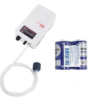 Máy thổi sục oxy bể cá dùng chạy bằng pin sủi bể cá cảnh mini