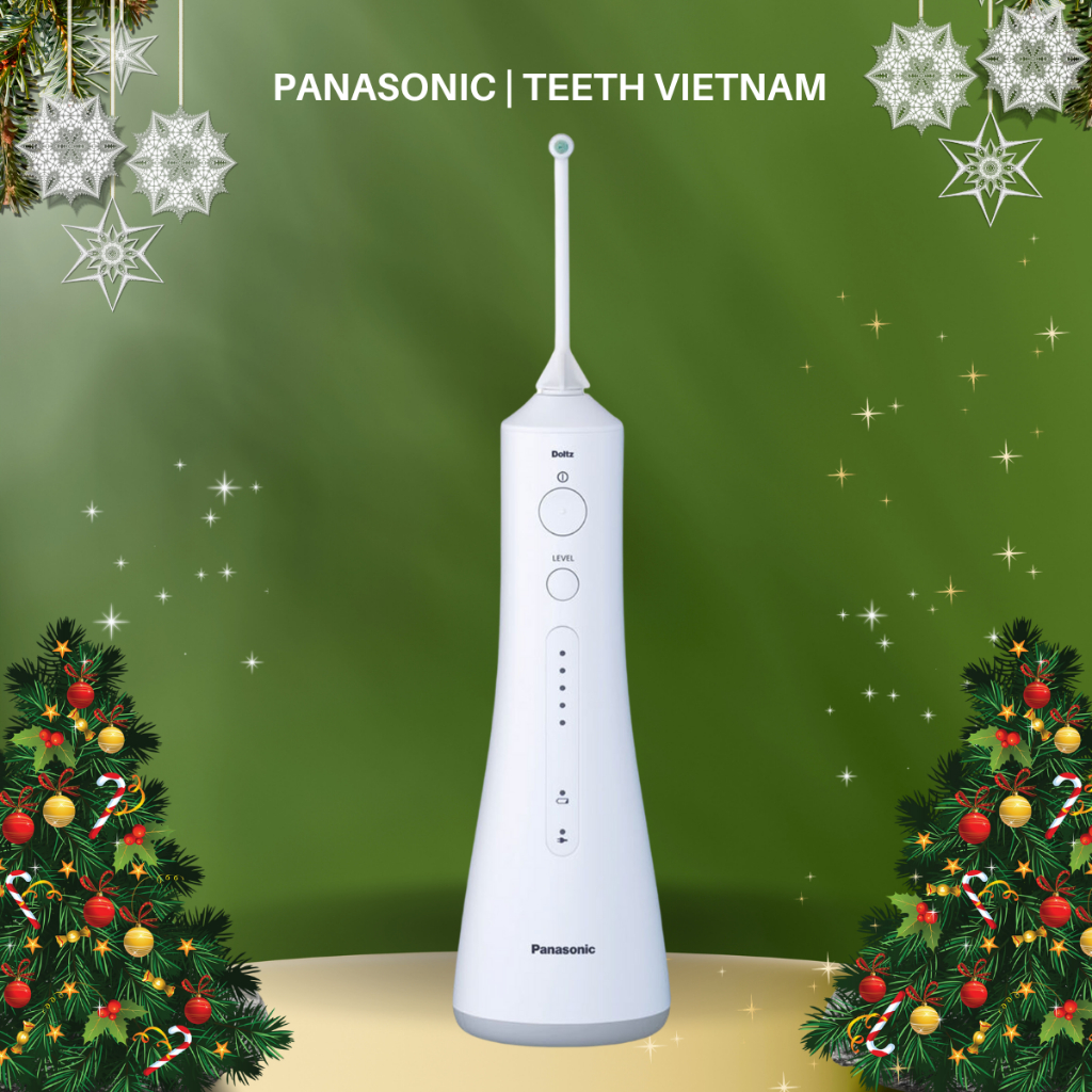 Máy tăm nước cầm tay Panasonic công nghệ siêu âm EW1513 (bản nâng cấp dòng EW1511) + Đầu thay thế bổ sung
