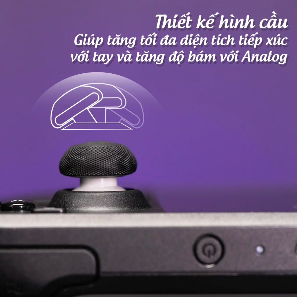 Núm bọc Analog cho Steam Deck, Rog Ally bộ 4 nút chính hãng Skull & Co Convex