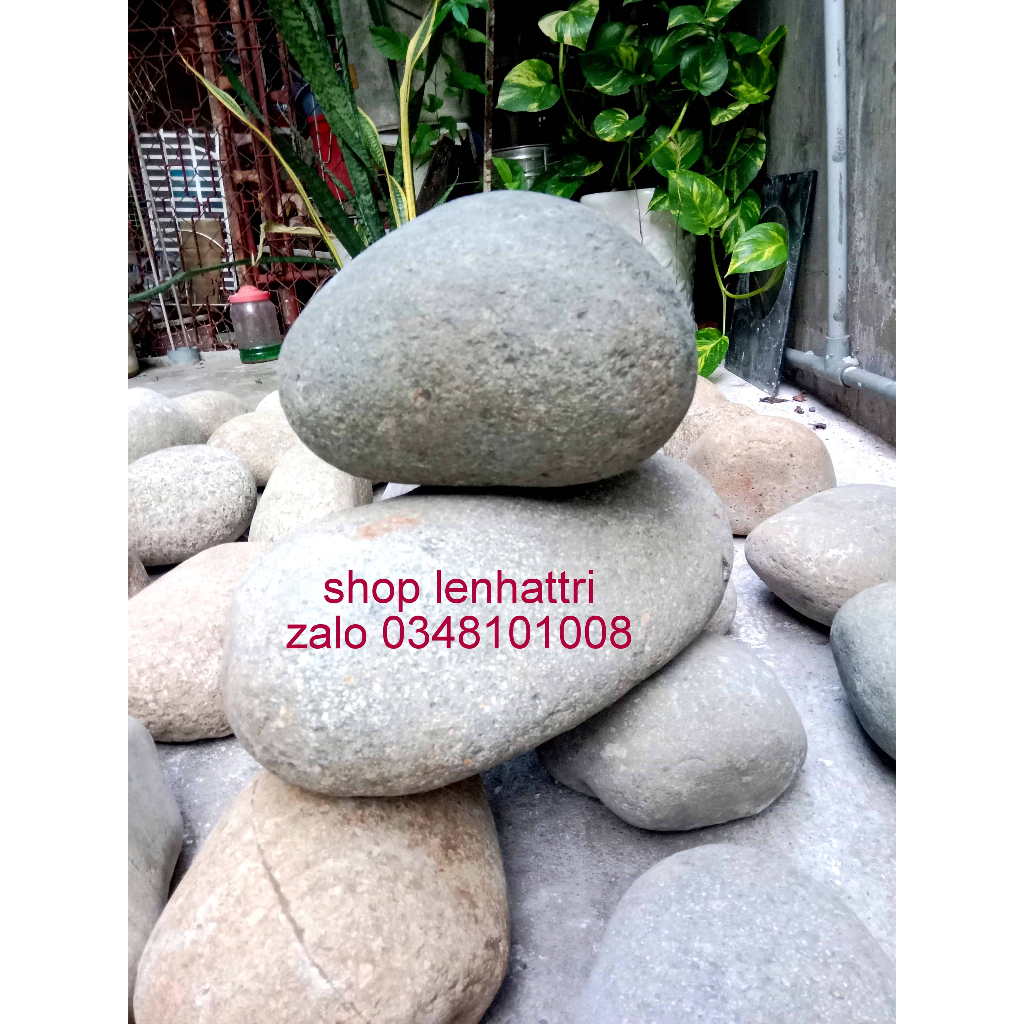 Đá cuội trang trí sân vườn setup bể cá 3kg