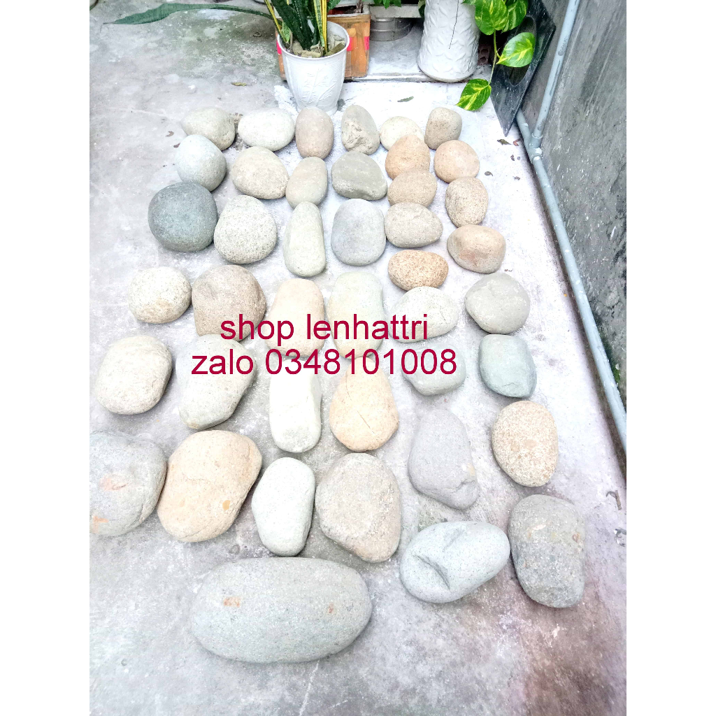 Đá cuội trang trí sân vườn setup bể cá 3kg