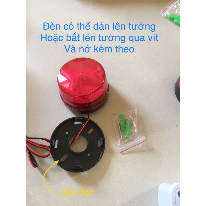 Bộ báo cháy hộ liên gia , quán karaoke phòng kín,có dây kết nối , còi hú lớn , đèn nháy