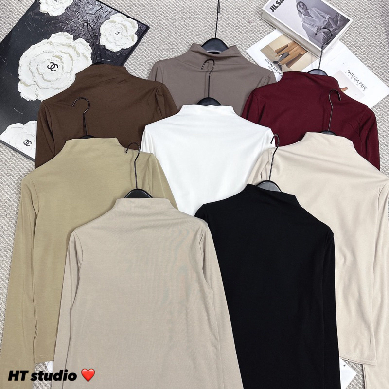 Áo thun giữ nhiệt cổ 3cm