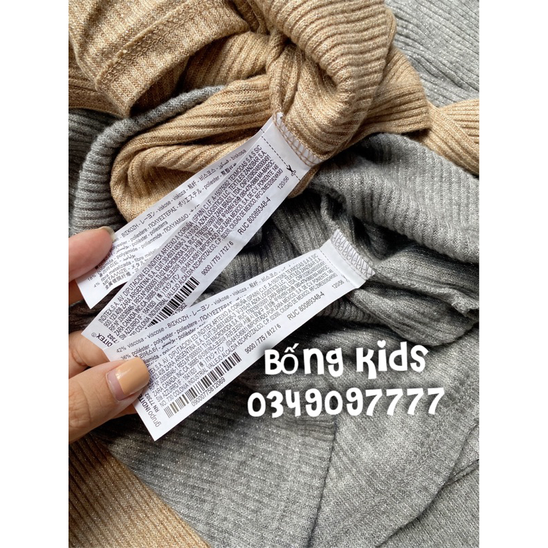 Bộ Len Bé Gái Ống Vẩy ZR