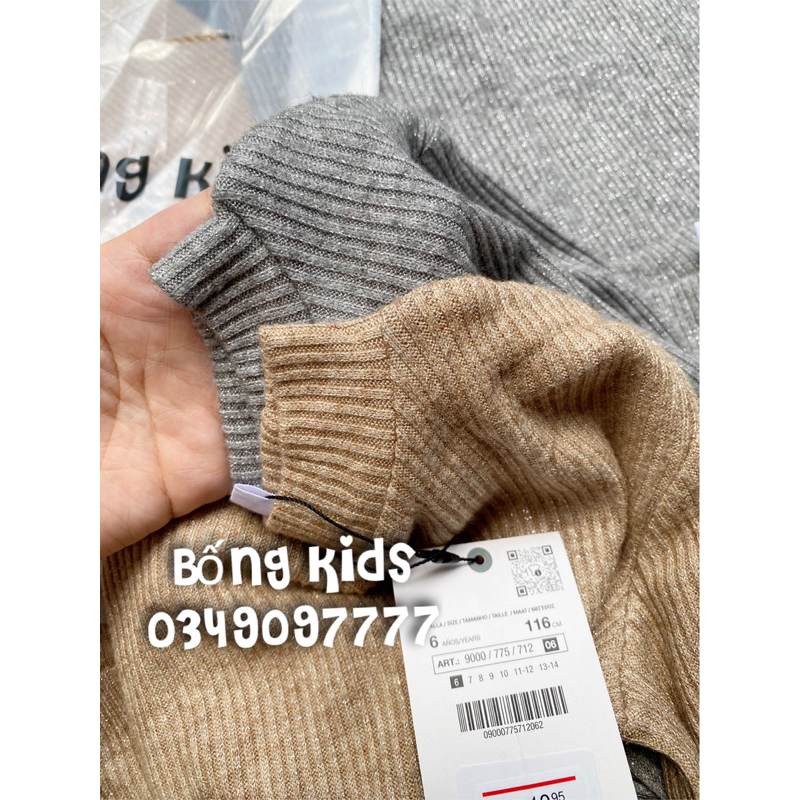 Bộ Len Bé Gái Ống Vẩy ZR