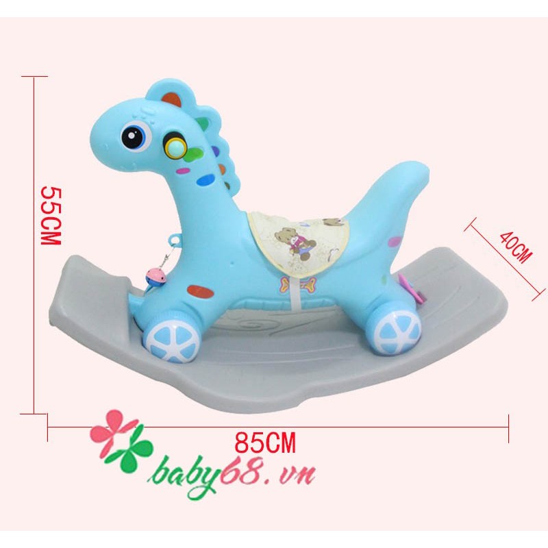 NGỰA BẬP BÊNH 2IN1 CHO CÁC BÉ KIÊM XE CHÒI CHÂN CHO BÉ VUI CHƠI TẠI NHÀ CỰC XINH I