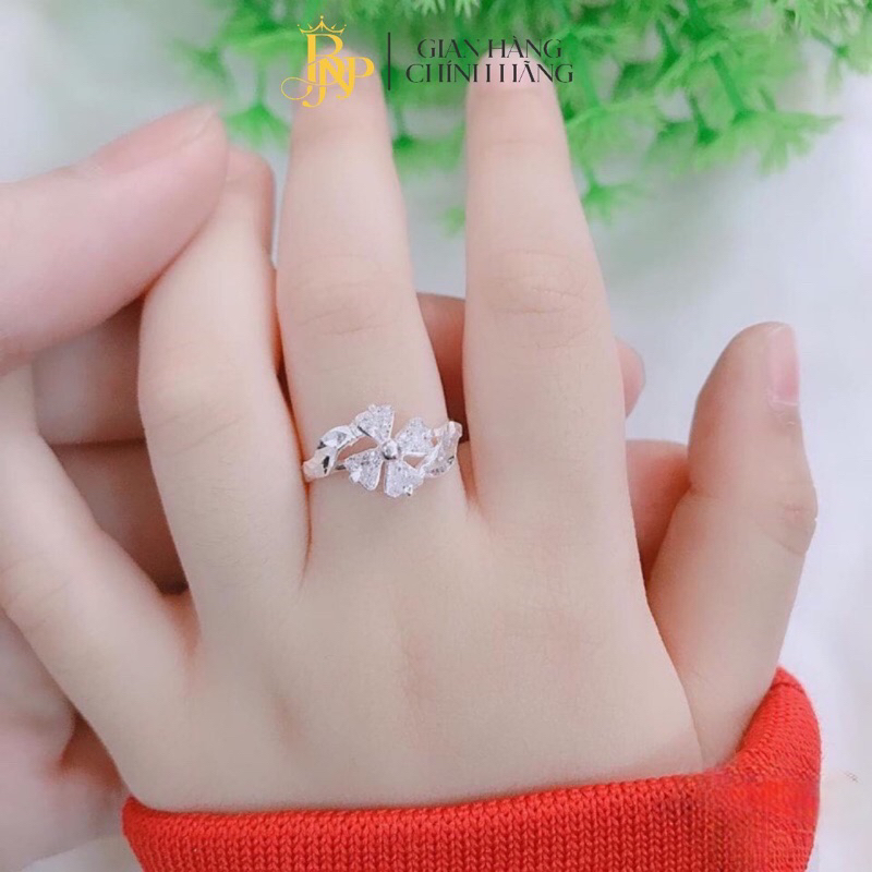 Nhẫn cho bé yêu, Nhẫn hoa cho bé , Bạc BNP