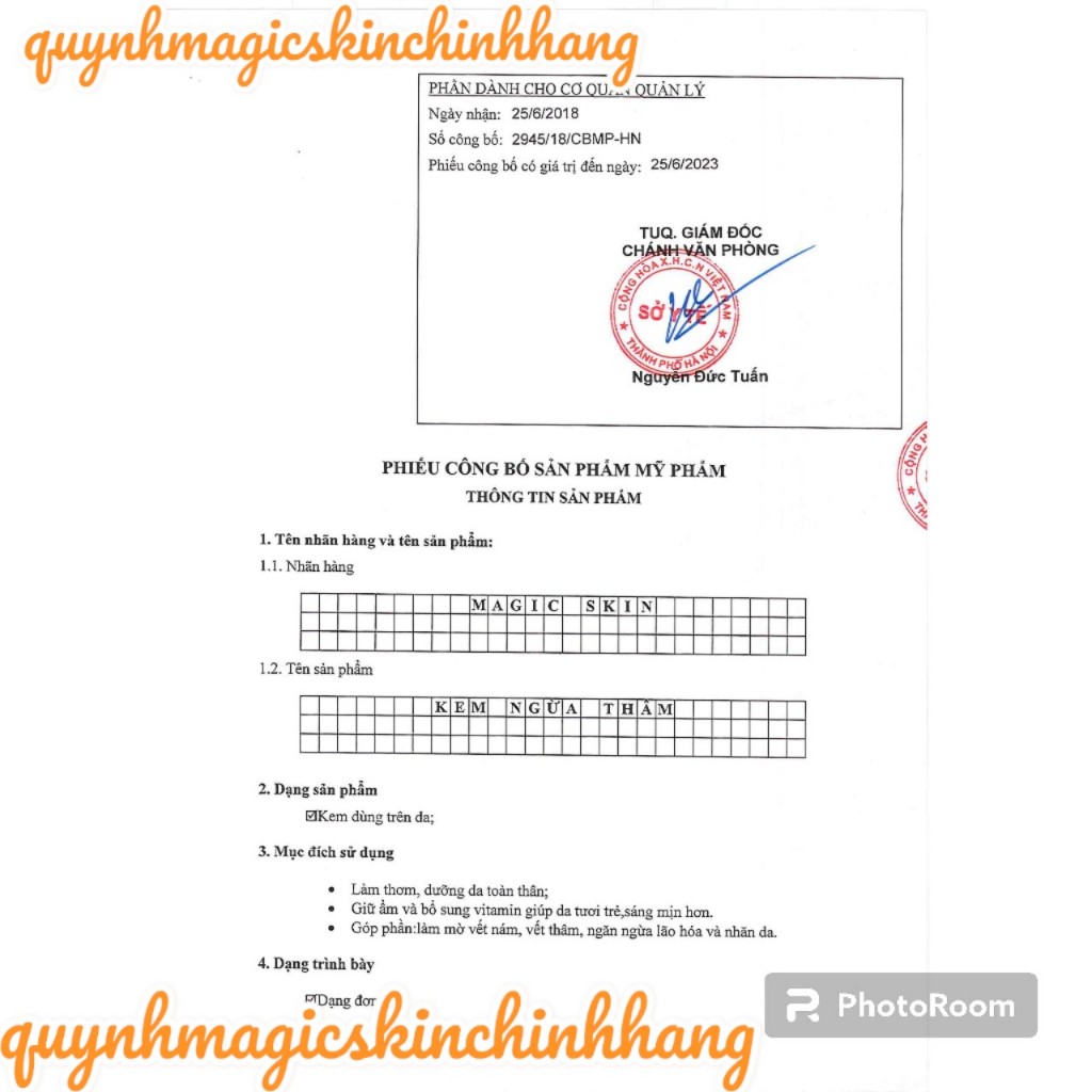 Kem ngừa thâm Magic skin Anti Bruise Cream