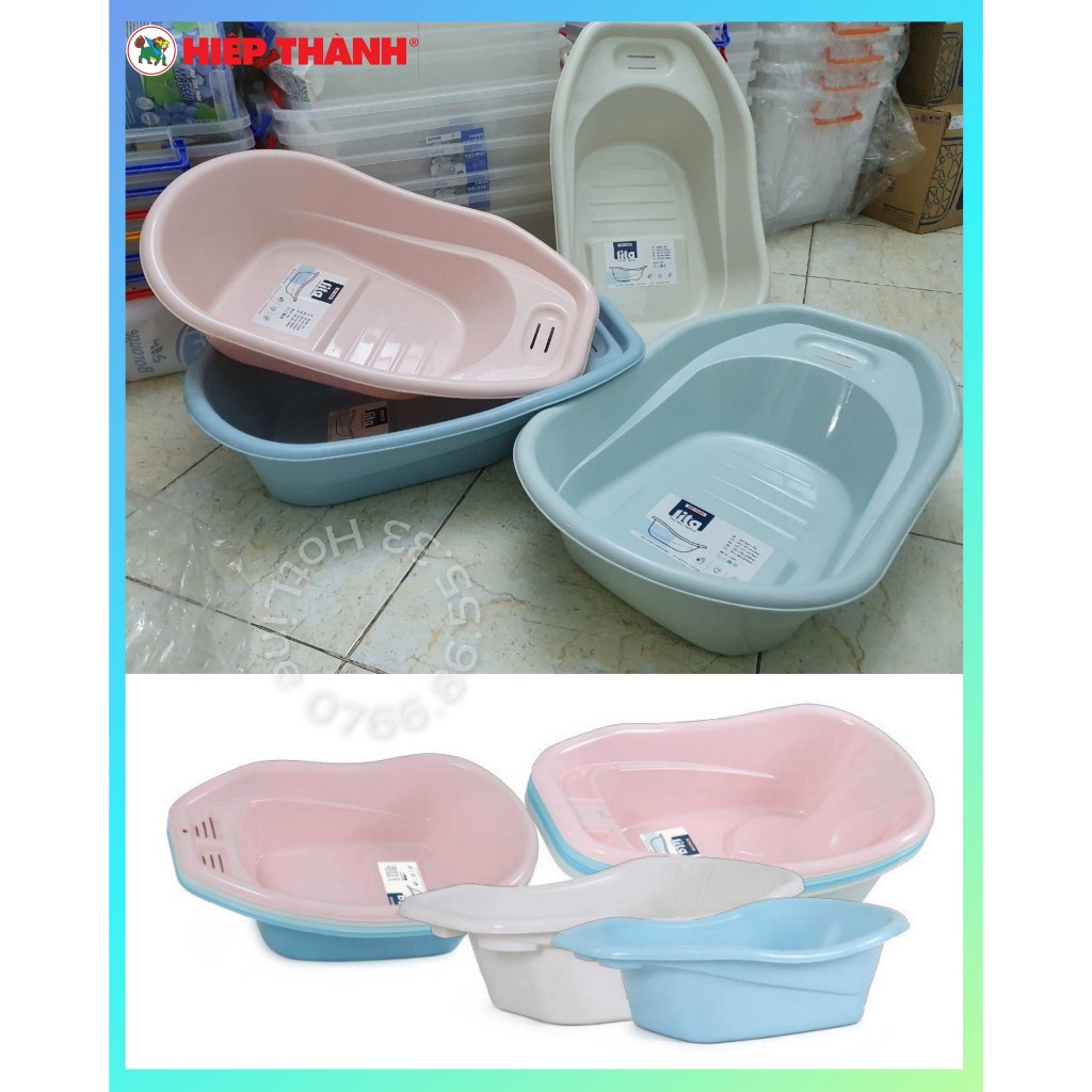 🚀TBA SHOP🚀 Thau tắm em bé Màu Pastel Nhỏ/Trung/Lớn/ , Chậu Tắm ,Thau Giặt - NHỰA HIỆP THÀNH