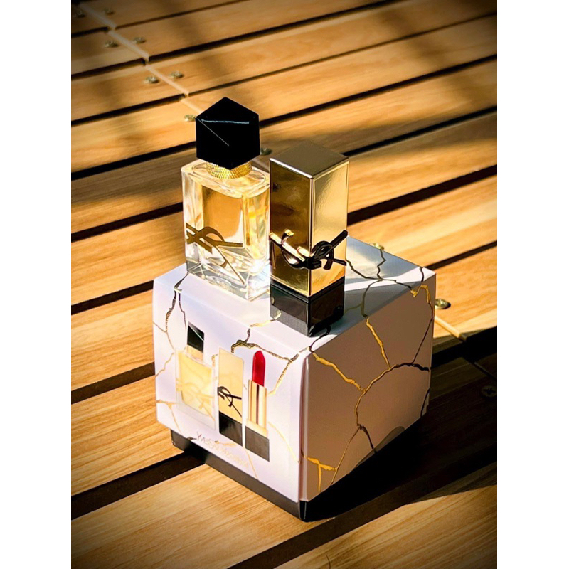 Set mini YSL 2 món: nước hoa Libre EDP 7.5ml & son mini RM Rouge Muse 1.3gr
