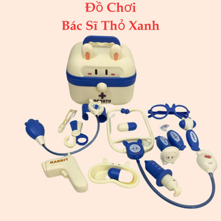 Đồ chơi bác sĩ đồ chơi nha sĩ màu xanh cao cấp cho bé nhập vai phát triển kỹ năng bản thân