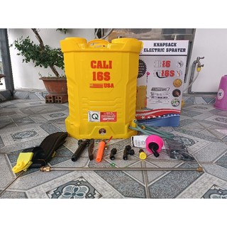 Bình xịt điện cali usa 16s 16lít 1bơm acquy 12v8a