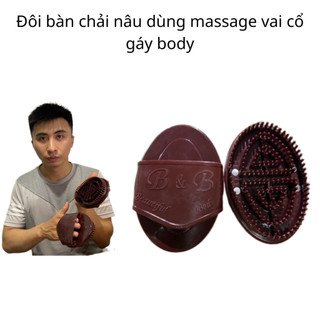 [CHẢI BODY CẢ GIẢM BÉO] Bàn chải kinh lạc body và giảm béo rất êm tiện lợi sử dụng