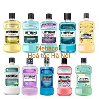 Nước súc miệng Listerine Trắng sáng 750, Bạc hà, Gừng thảo mộc & Trà xanh 250ml và 750ml