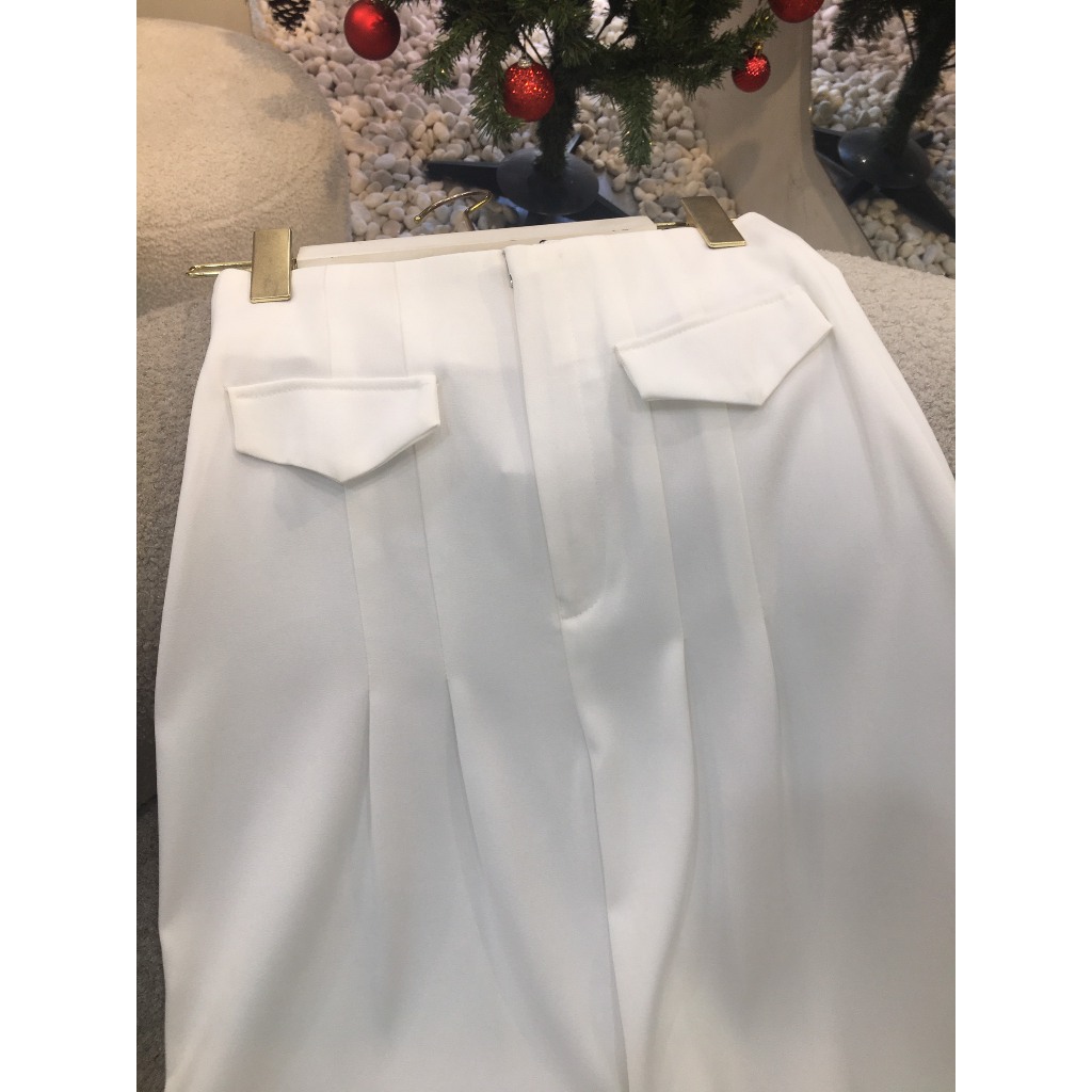 VELLE DESIGN Quần tây công sở Sera chất cotton lụa hàn dày dặn không nhăn