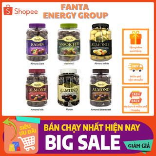  SOCOLA THƯỢNG HẠNG SIÊU NGON BERYL'S NHÂN HẠNH NHÂN - NHO KHÔ HỘP 450G 