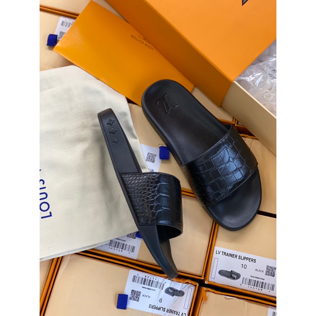 Dép Nam Quai Ngang Vân C*á S*ấ*u